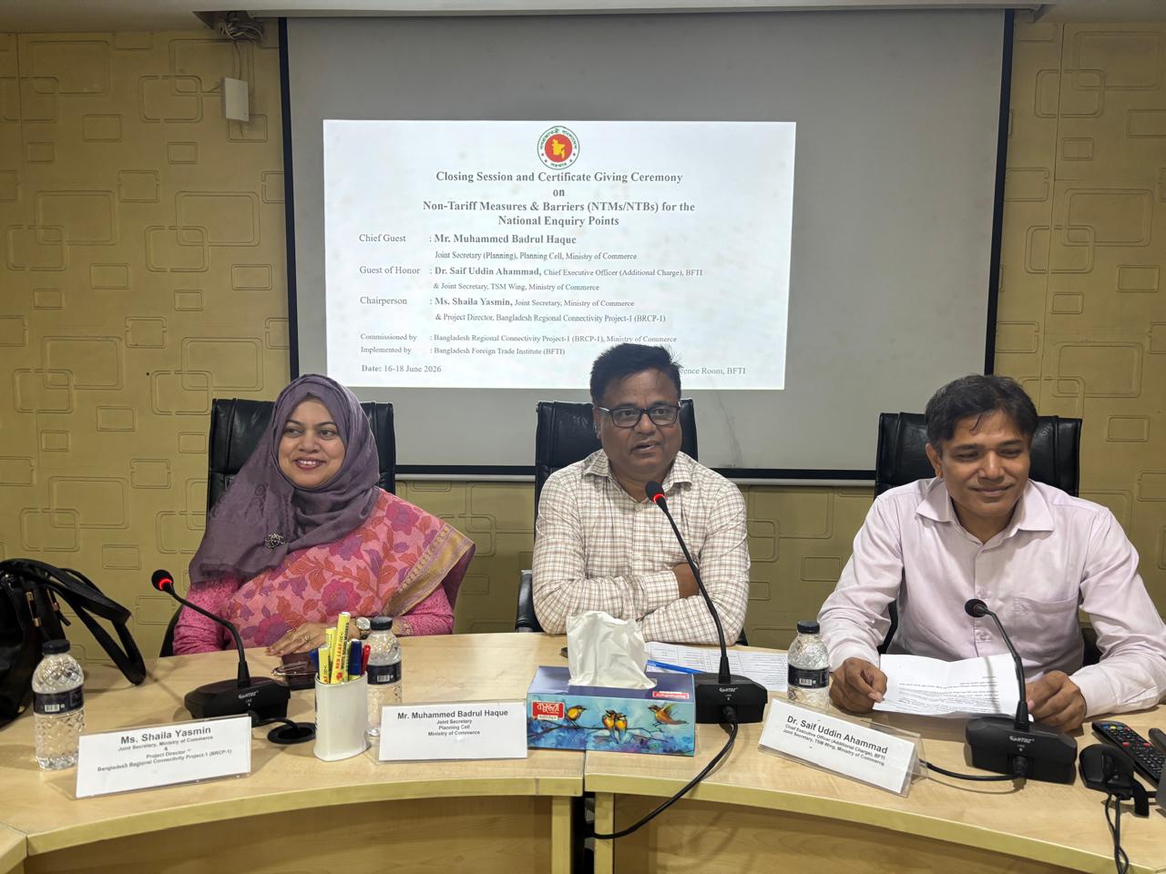 Non-Tariff Measures & Barriers (NTMs/NTBs) for the National Enquiry points/ Focal Person