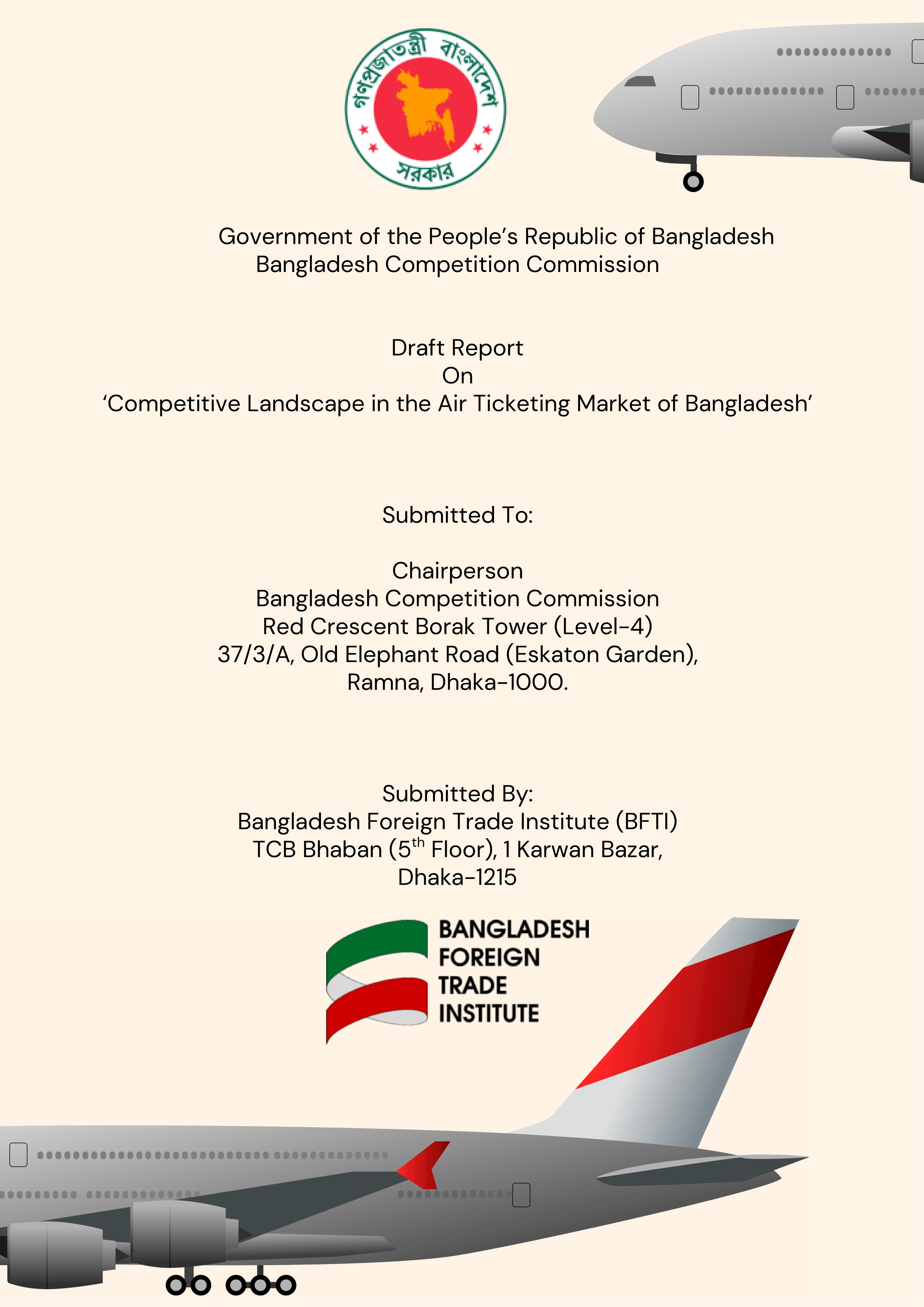 Competitive Landscape in the Air Ticketing Market of Bangladesh for Bangladesh Competition Commission (BCC)