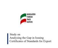 Analysing the gap in issuing certificates of standards for export