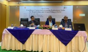 Opening ceremony of training program titled ‘Certificate Course for Enhancing Professional Skills for Registration and Return Filing at RJSC’ held