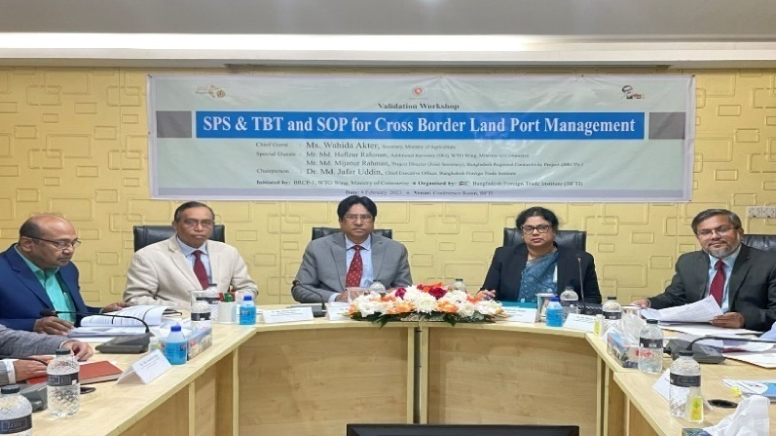 BFTI organized validation workshops on four studies related to WTO trade facilitation